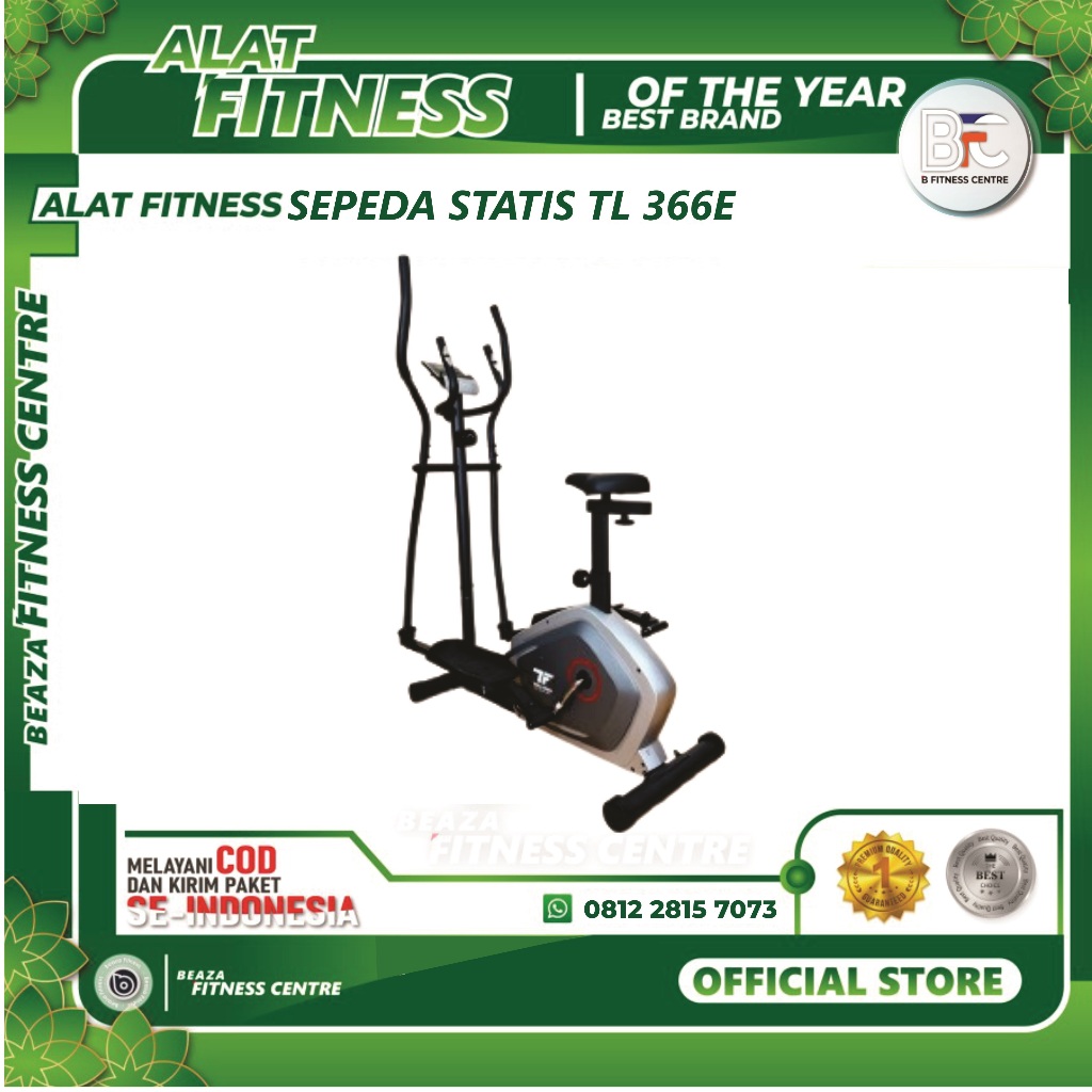 Alat fitness elliptical machine total fitness TL 366E