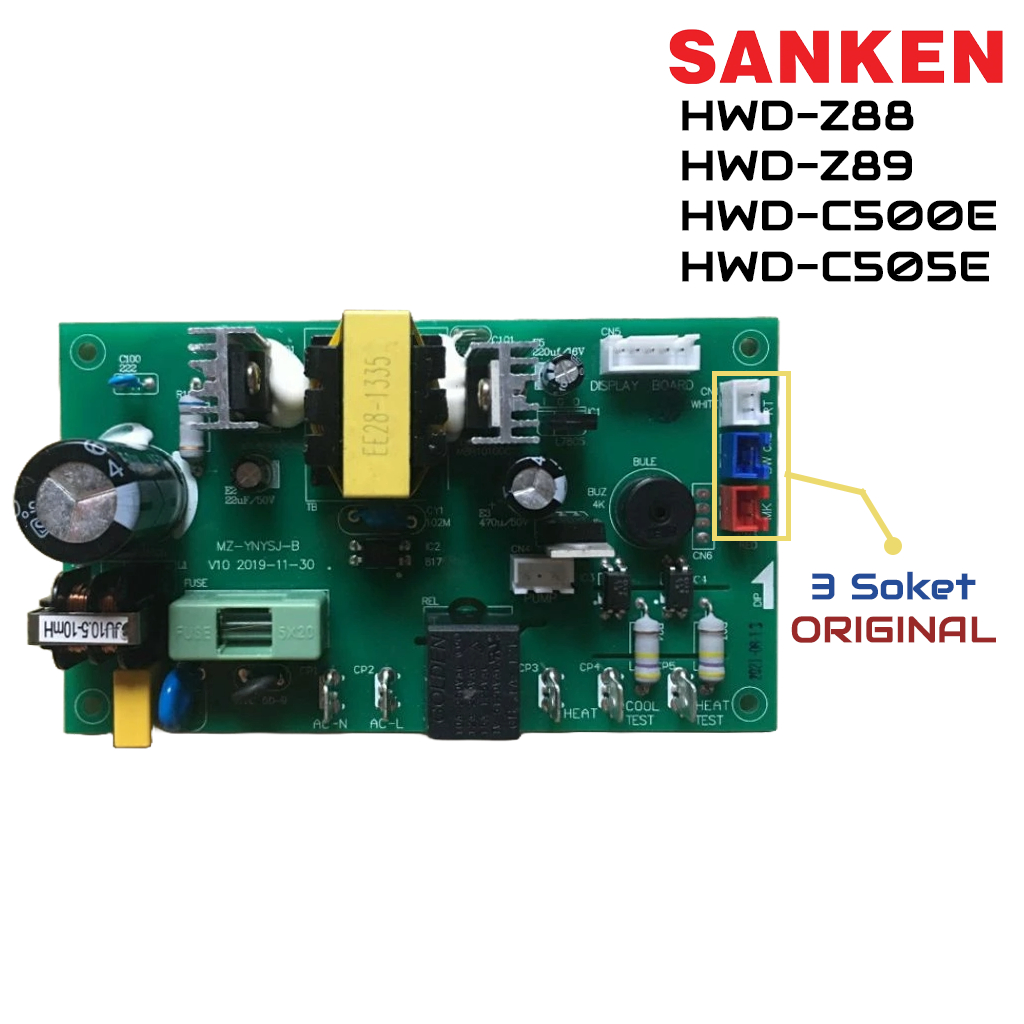 PCB Water Dispenser Sanken HWD-Z88 Z89 C500E C505E | Modul Heating Control Z88 C500 C505 E Original