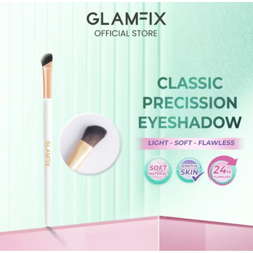 Glamfix Precision Eyeshadow Brush Brush Eyeshadow Kuas Eyeshadow