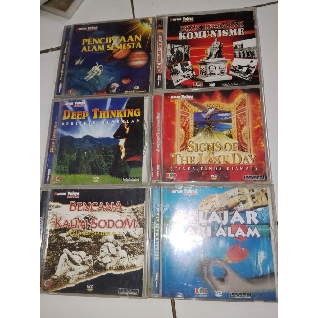Paket VCD Islami, Harun yahya, dsb, (Second) 20 Judul.