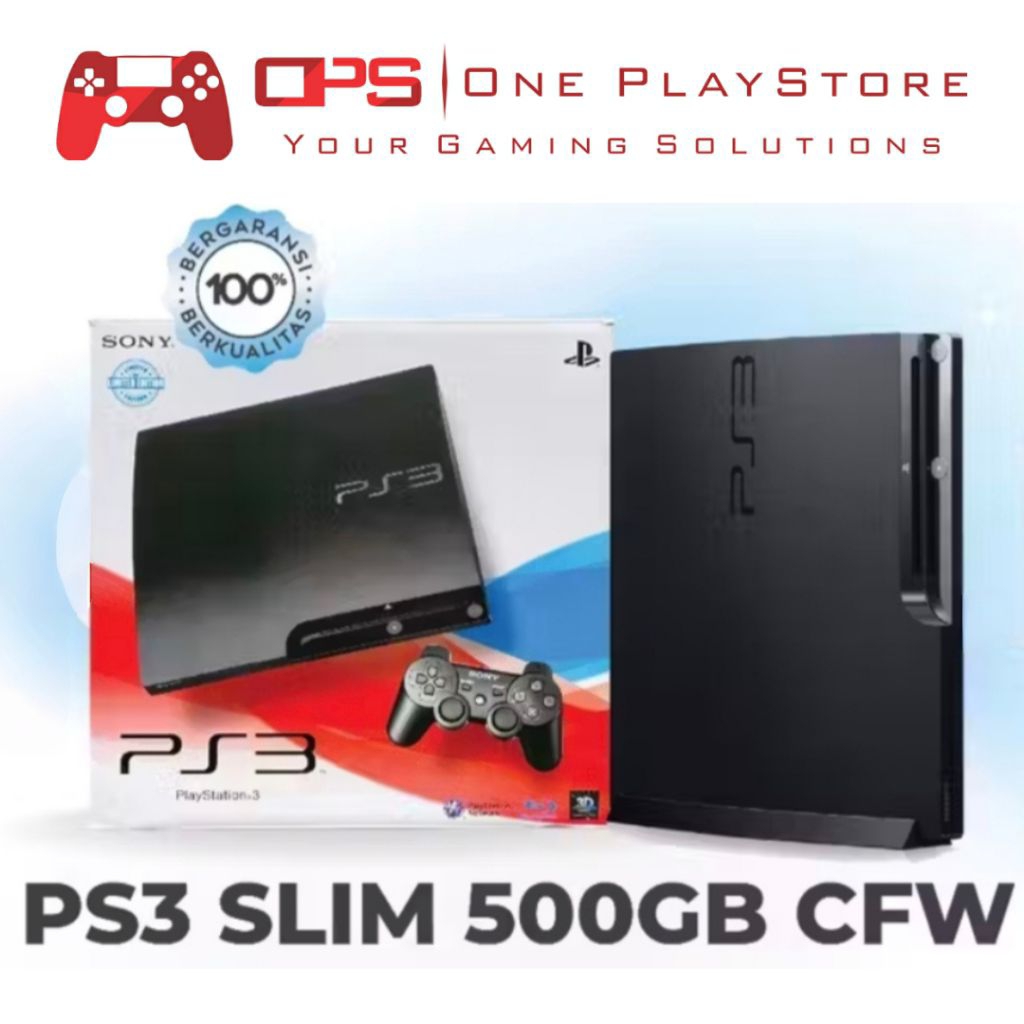 PS3 Slim CFW HEN 500GB | Playstation 3 Slim 500GB Seri 3000 CFW OFW HFW HEN