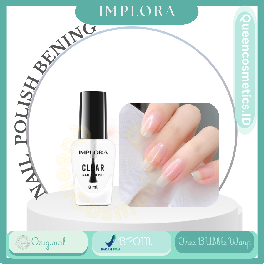 Nail  Polish Implora Bening - Kutek Halal Untuk Sholat | Implora Kutek Bening | Kutek Murah