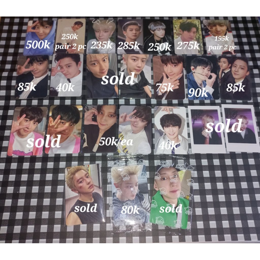 [Ready Stock] Clearance Sell Photocard Exo Chanyeol Rare Official