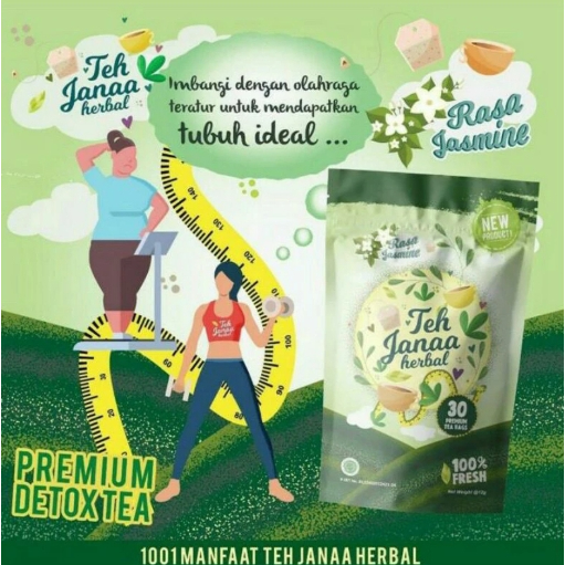 TEH JANAA SLIMMING TEA | TEH DIET DETOKS SLIMMING TEA | TEH DIET DETOX BPOM