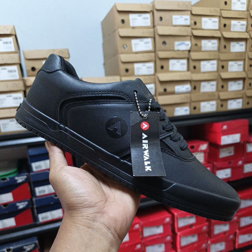 Sepatu Sneaker's Pria Airwalk Bexley Full black Original Resmi Sport Station