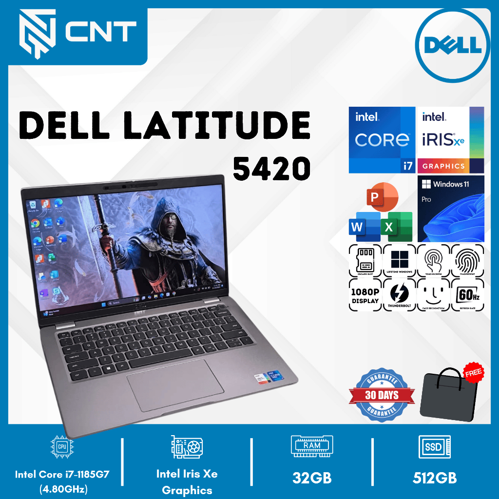 Laptop Dell Latitude 5420 Core i7-1185G7 32/512GB TOUCHSCREEN