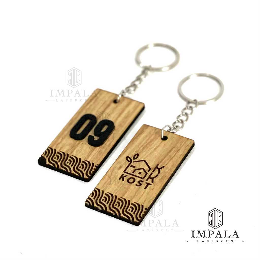 Ampirono_Mriki Gantungan Kunci Kayu Hotel / Guest House / Kost / Penginapan / Ganci / Ganci Loker /