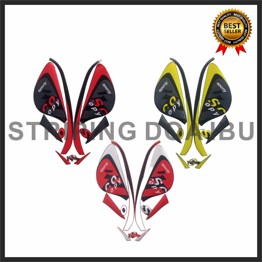 Stiker Striping Motor Honda Scoopy 2021 Sporty List Body Motor Scoopy Sporty 2022