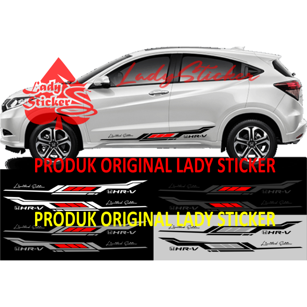 Cutting sticker mobil hrv sticker stiker mobil honda hrv