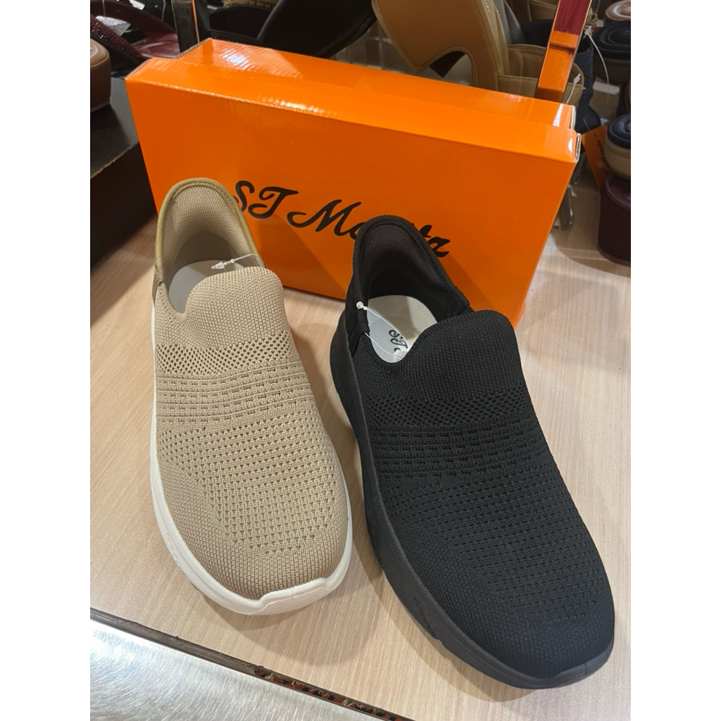 sepatu wanita slip on sneakers ST MORITZ 3cm