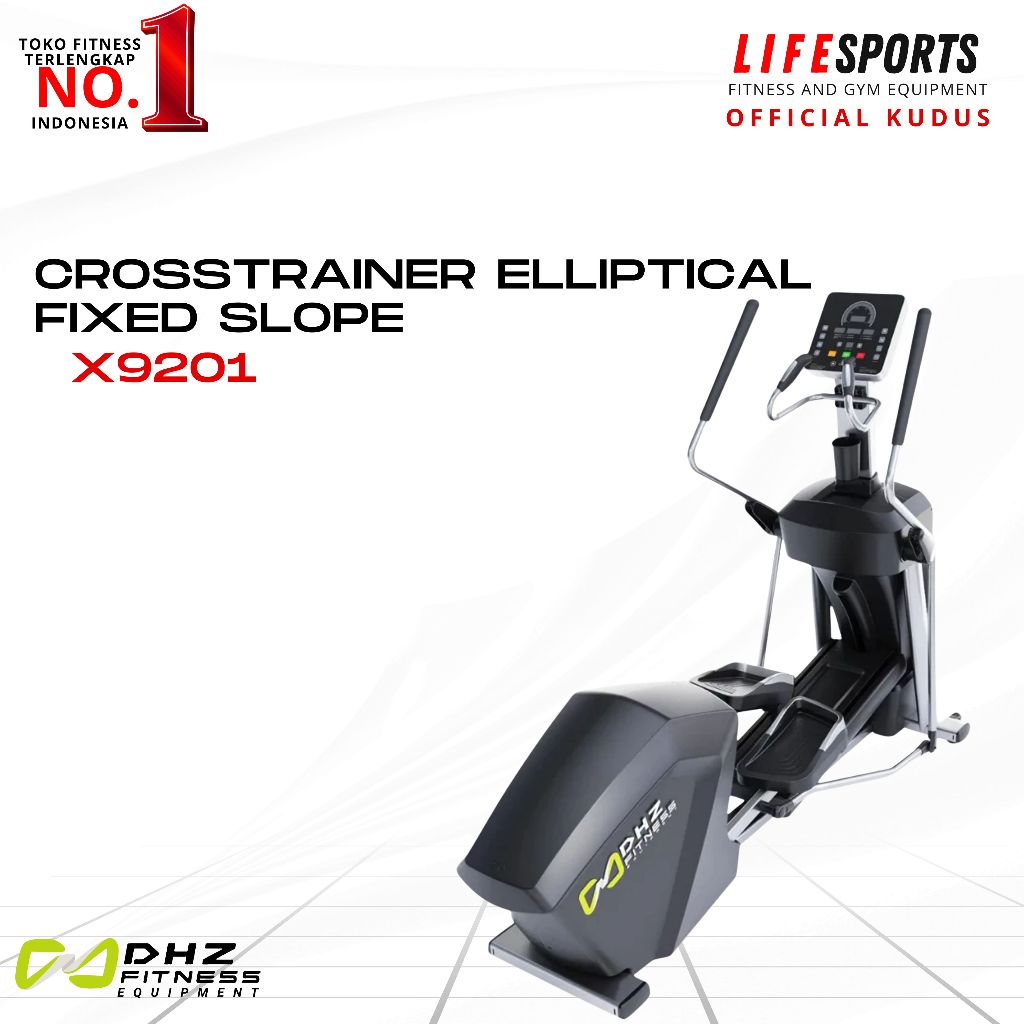 LIFESPORTS Fitness Crosstrainer Elliptical Fixed Slope X9201 DHZ Cardio Series