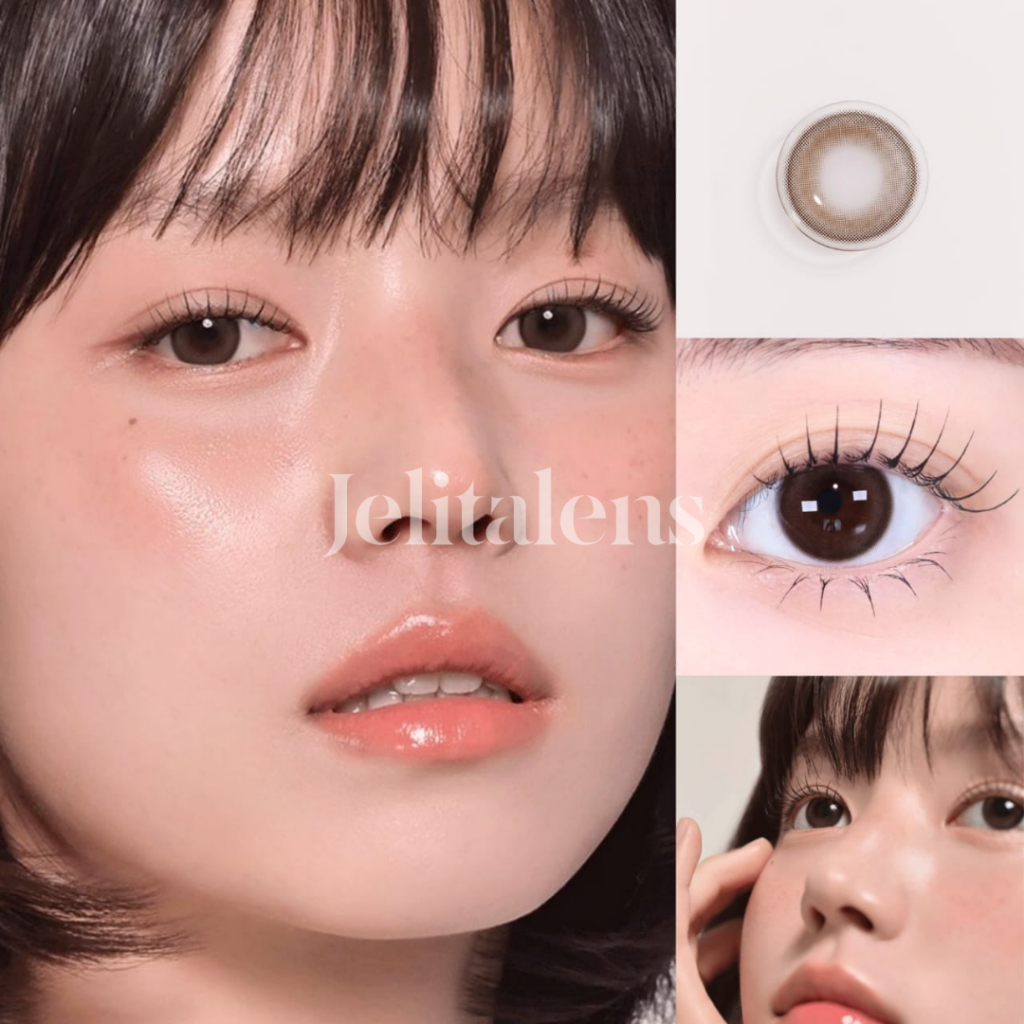 J122 Softlens Coklat Bold Natural Korean Look 14,5 MM Normal Minus/ Softlens Brown Kakao / Softlens 