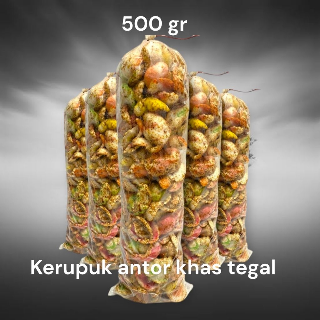 krupuk antor /krupuk glopot khas Tegal br 500 gr