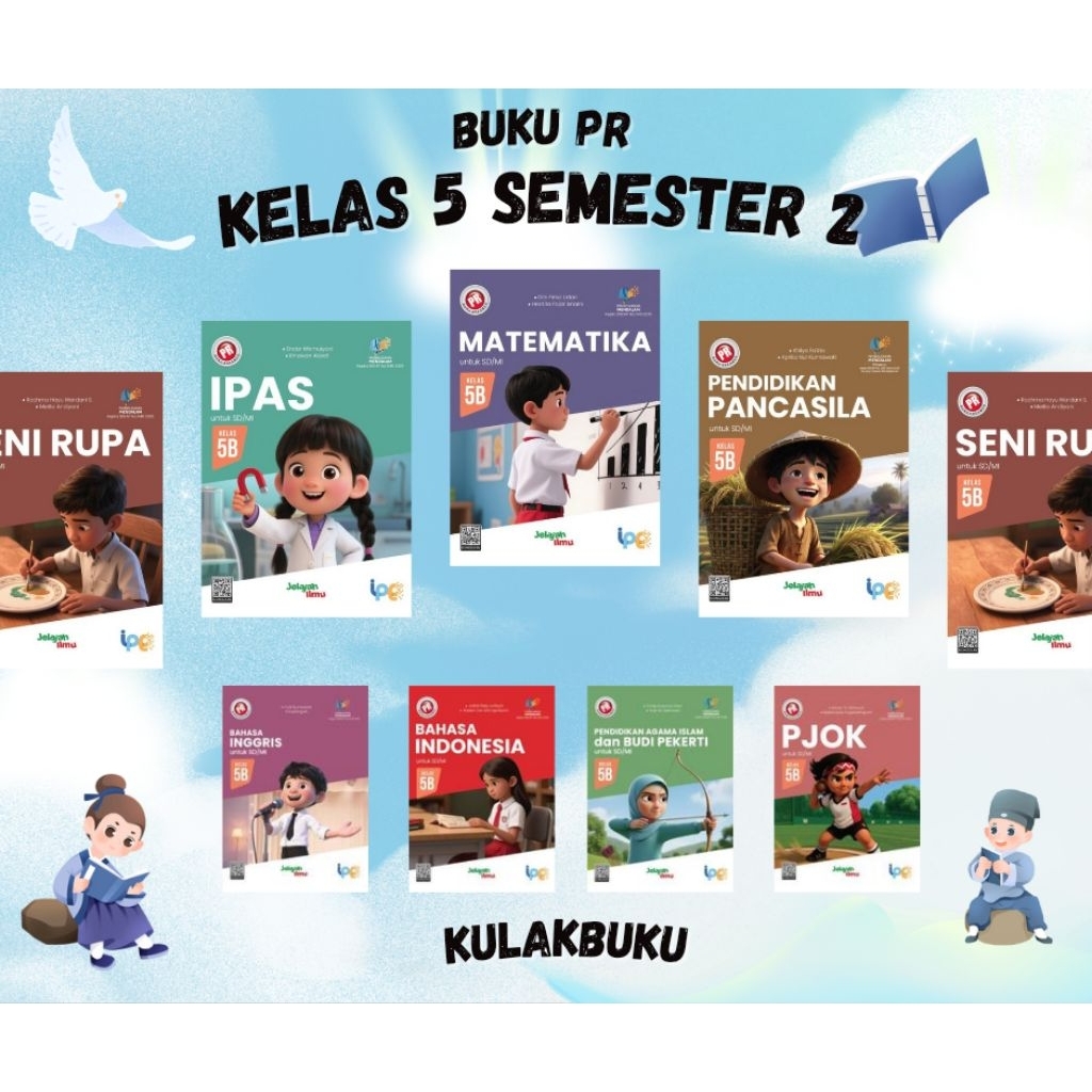 Buku PR/LKS Interaktif SD Kelas 5 Semester 2 Kurikulum Merdeka Intan Pariwara Edisi Baru