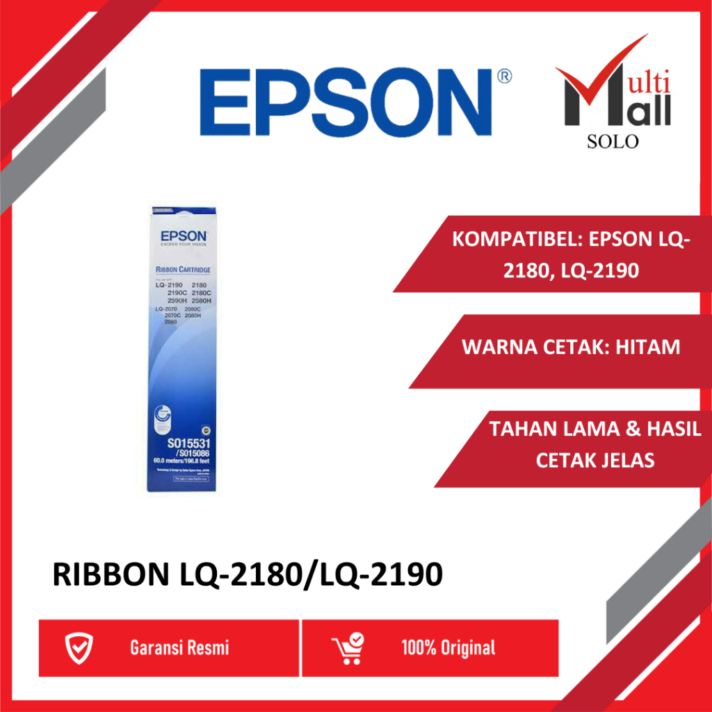 Epson Pita Ribbon Cartridge LQ-2190 LQ 2190 LQ2190 2180 2170