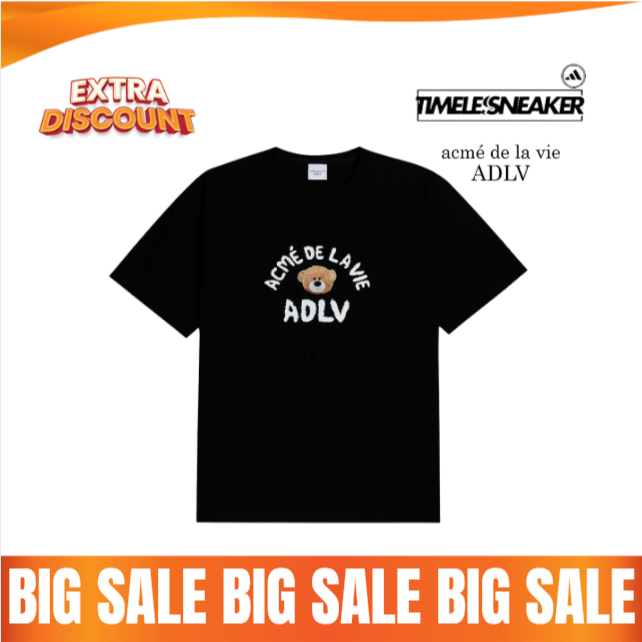 ADLV TEDDY BEAR SHORT SLEEVE T-SHIRT BLACK 100% ORIGINAL