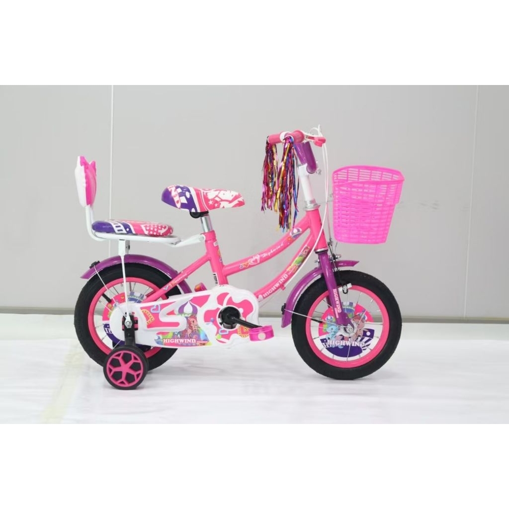 Sepeda mini anak perempuan 16" 5 s 7 tahun ban pompa