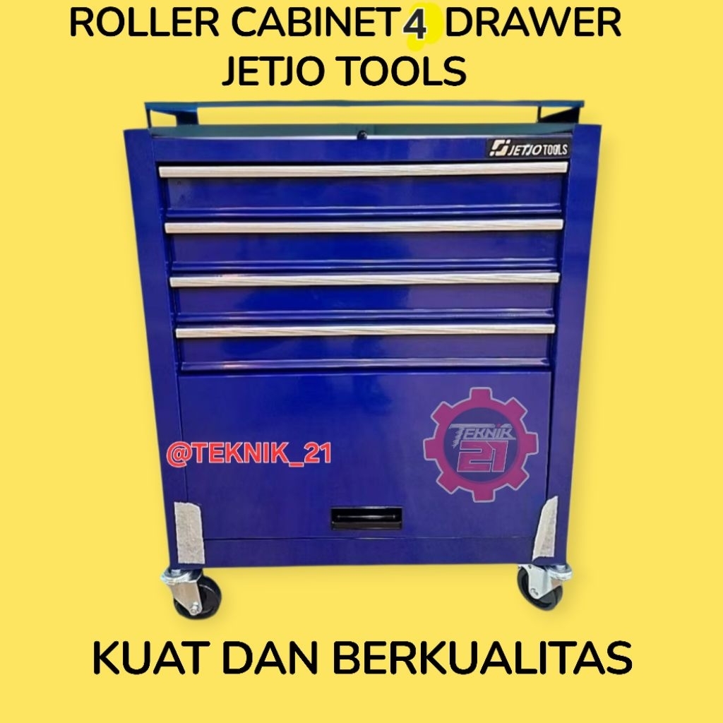 ROLLER CABINET 4 DRAWER JETJO TOOL TOOL KABINET 4 LACI TOOL RACK LAKONI PRO