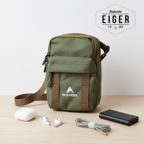 Tas selempang eiger travel pouch 2f new 100% original real pict - egerstore