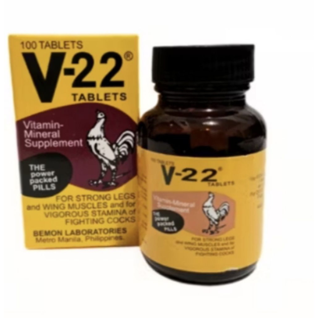 V-22 Tablets BEMON Suplemen Doping Ayam impor