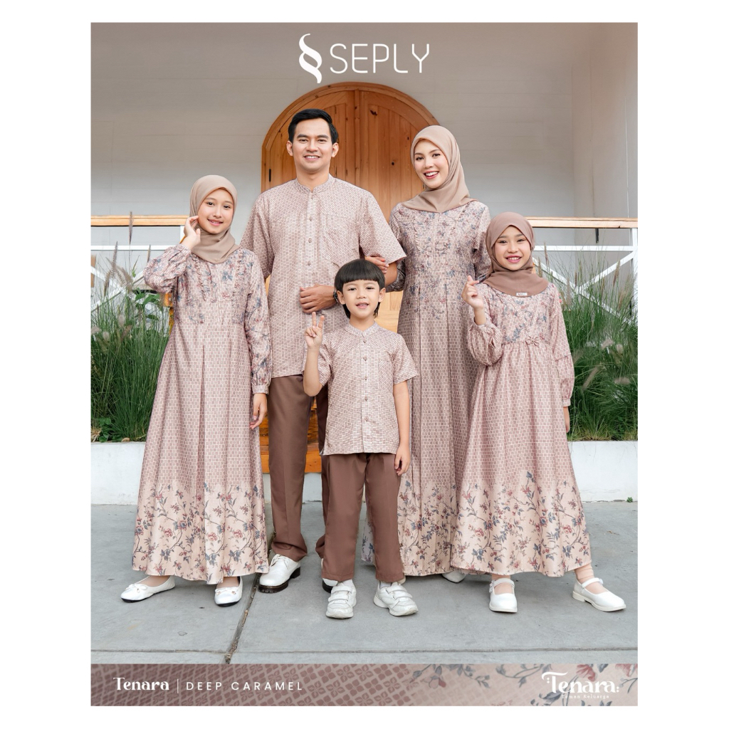 Sarimbit Seply 2026 / Sarimbit Keluarga 2026 / Sarimbit Seply Tenara Deep Caramel