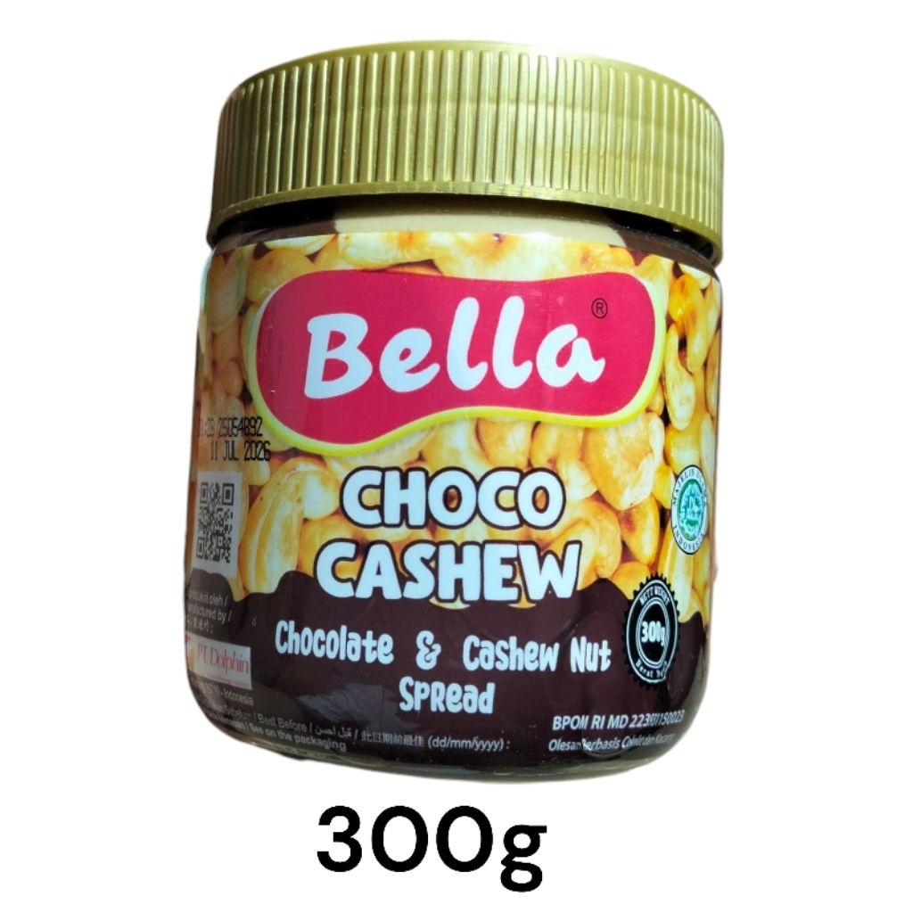bella choco cashew selai coklat 300g
