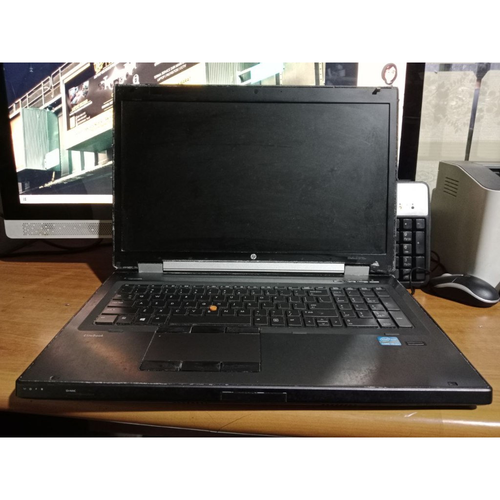 Jual Laptop Second Kondisi Mati Laptop  Merk HP Type EliteBook 8770w , Tanpa RAM, Tanpa Storage