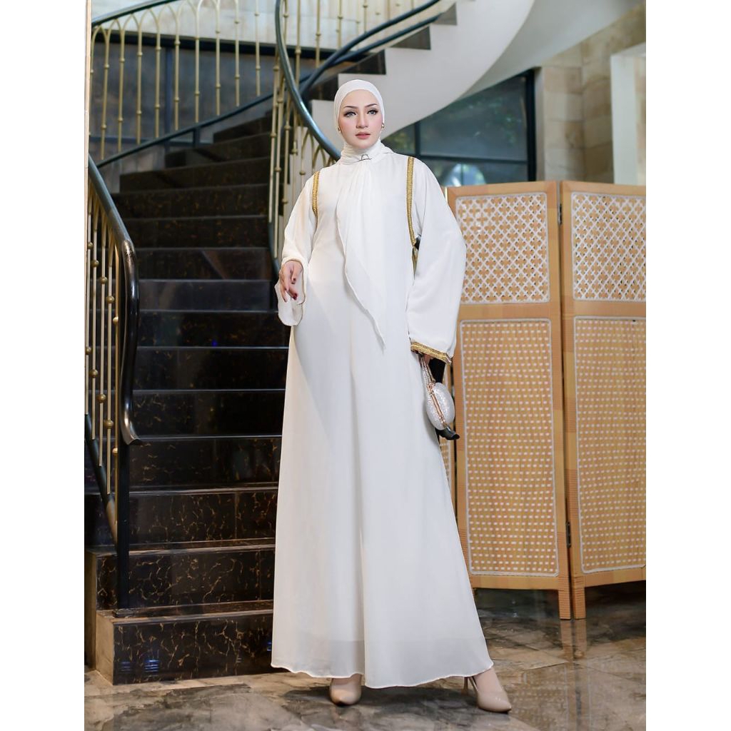 ABAYA MARYAM BY ANI SYARI GAMIS ABAYA CERUTY SET HIJAB