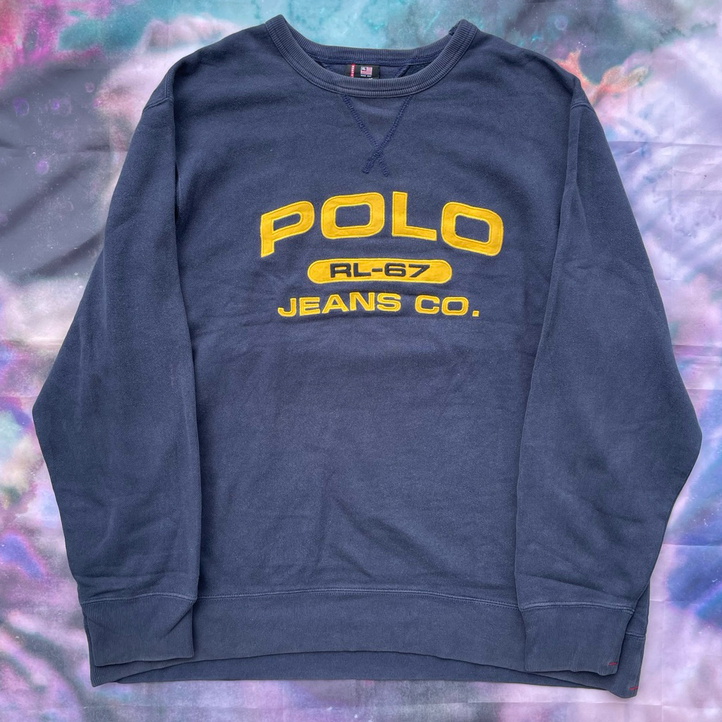 Crewneck Vintage Polo Jeans Co RL-67 Ralp Lauren Pullover Boxy fit