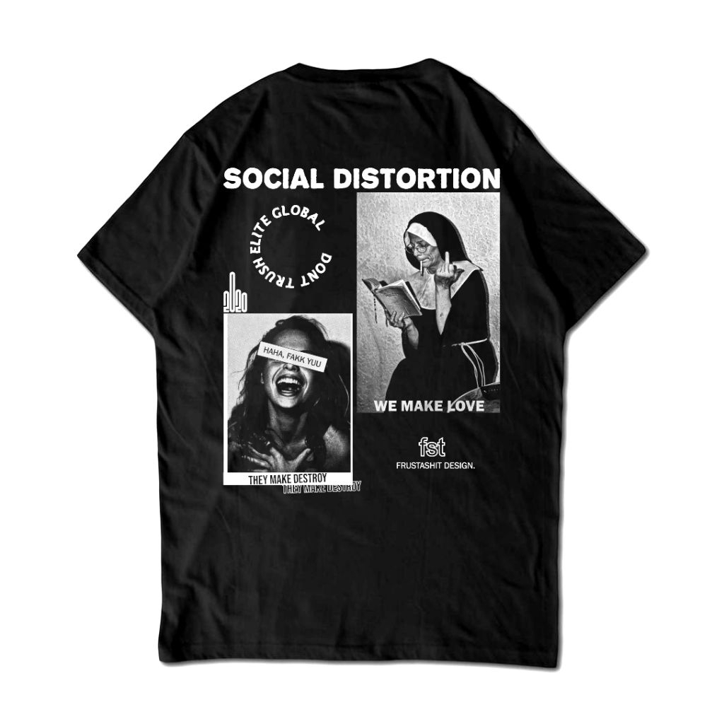 Original FRUSTASHIT - SOCIAL DISTORTION | T-SHIRT Unisex