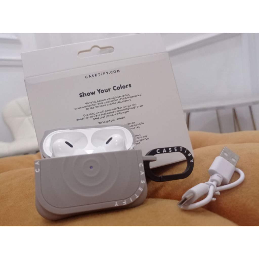 Casetify Gray + Airpod TWS