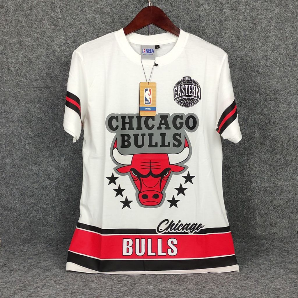 NEW ‼️ CHICAGO BULLS T-Shirt Branded Premium Kaos Distro Lengan Pendek 100% Cotton Combed 24S Bordir