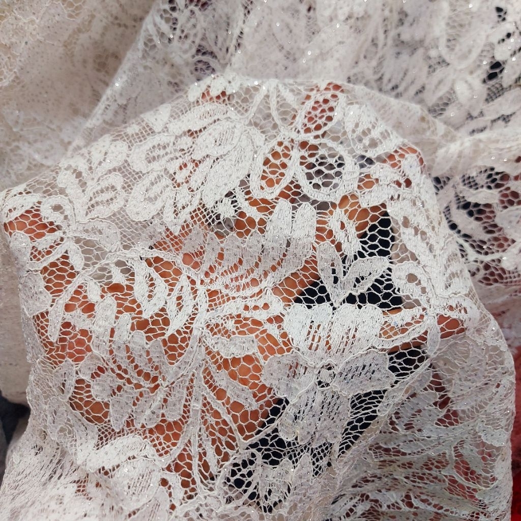 kain brokat premium  - kain brokat semi gliter  - kain brokat mewah ( bw) dr