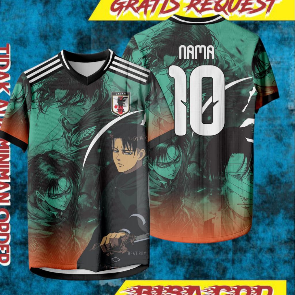 Jersey Jepang X Levi gratis request