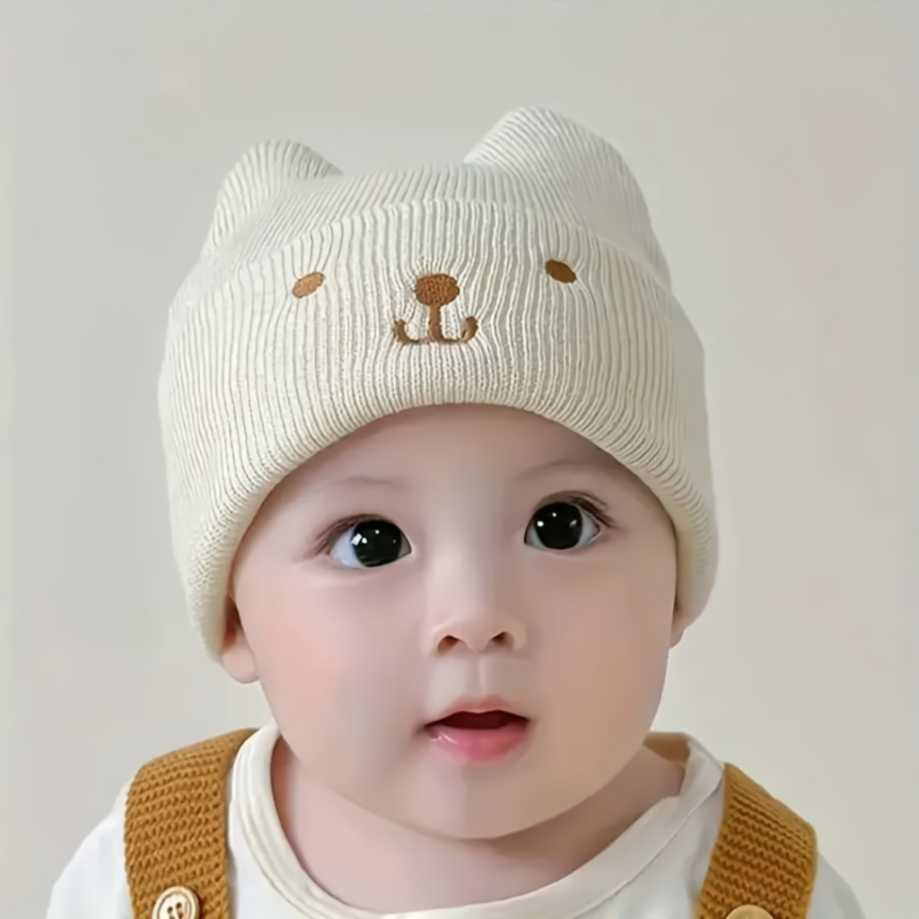 Kupluk Anak Bayi Laki-laki Perempuan Rajut Model Cattes Lucu Cocok Untuk Usia 3bln- 2Tahun