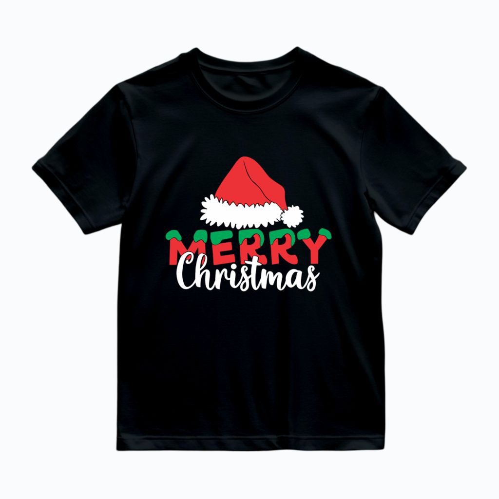 Kaos Anak | Kaos  Natal Anak | Kaos Anak Natal Hitam