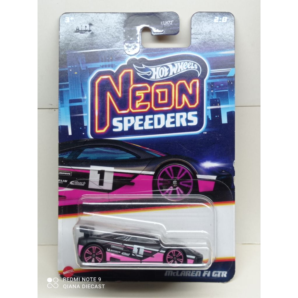 hotwheels McLaren f1 gtr neon speeders
