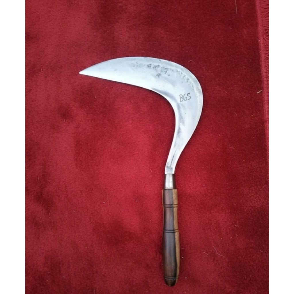 Arit Rumput Super Tajam Premium Baja Asli BGS [ Siap Pakai ]