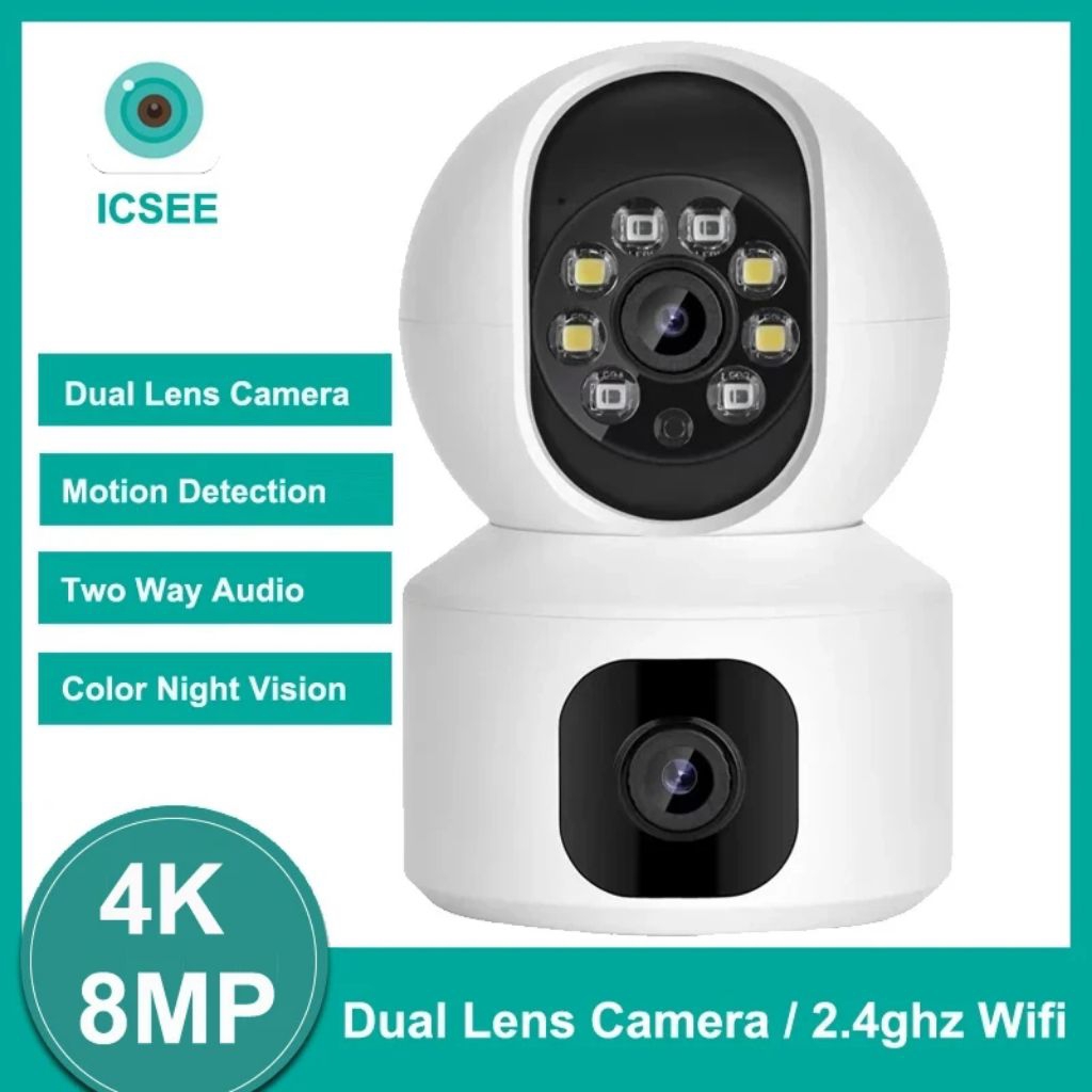 ICSEE IP CAM PTZ DUAL LENS AUTO TRACKING IP CAMERA PTZ