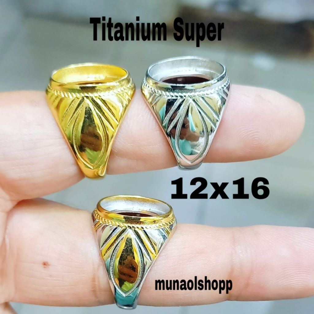 Cincin Ring Emban Titanium Super 12x16