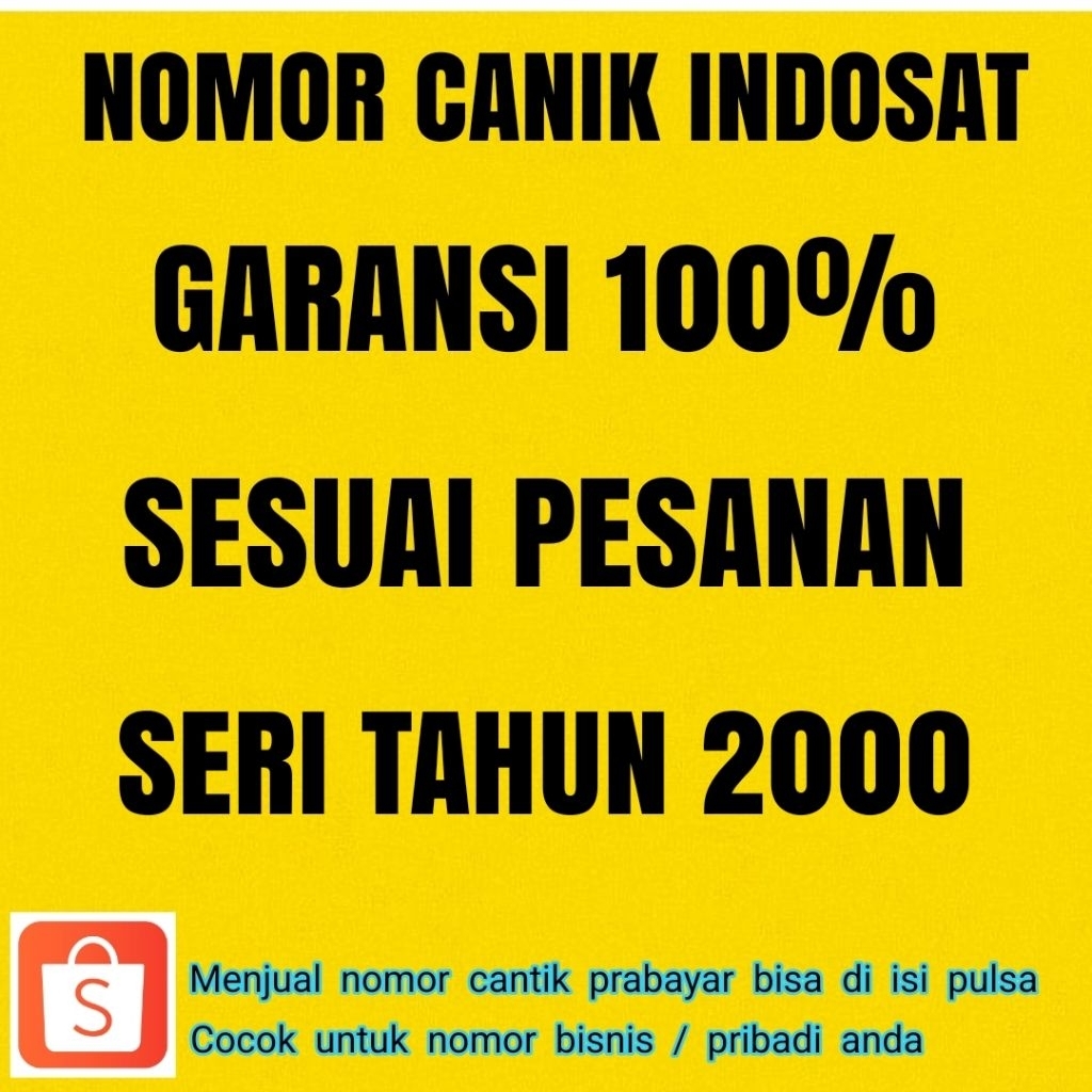 Nomor cantik indosat seri tahun kartu perdana cantik indosat