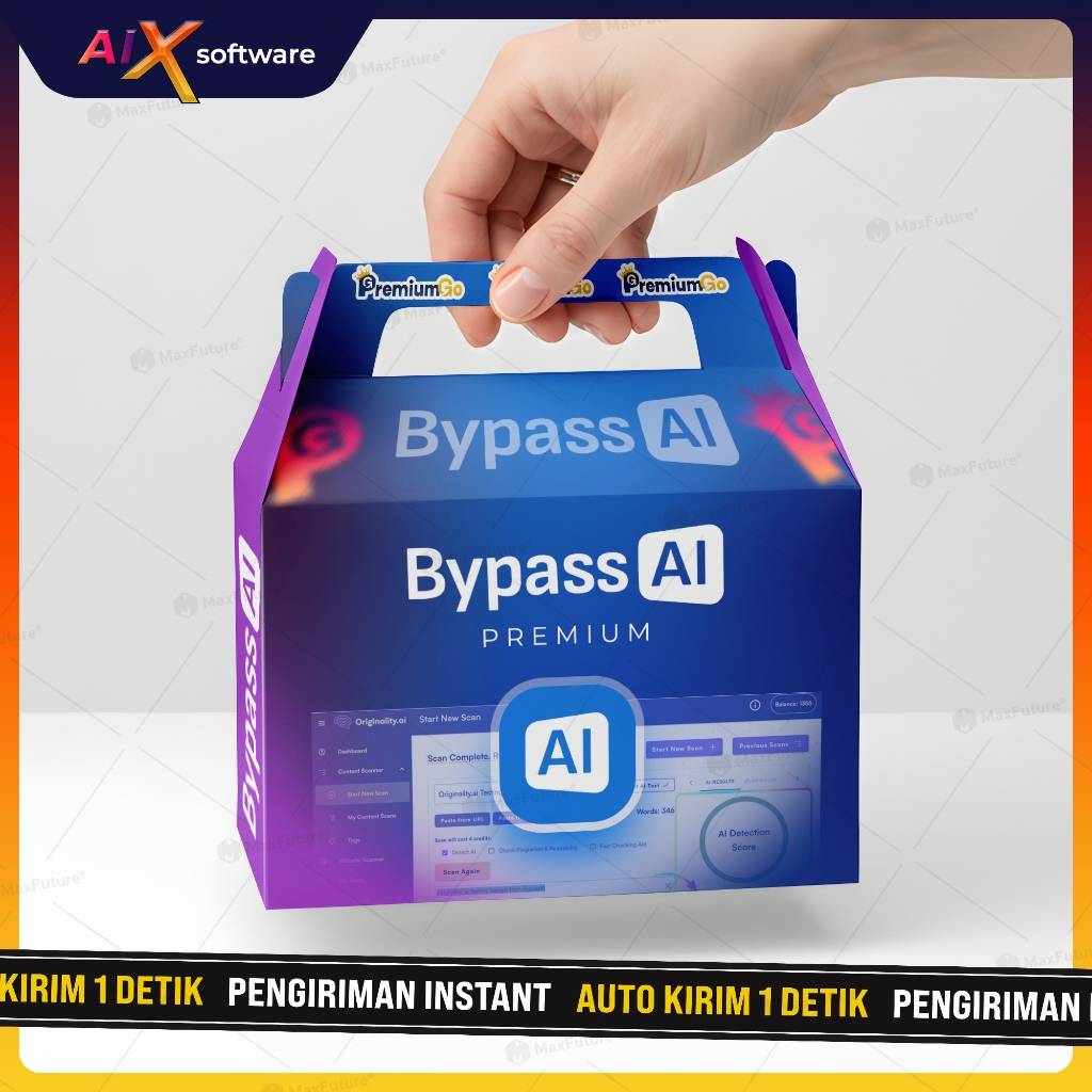 BypassAI 1 Tahun Unlimited – Rewrite Bebas Plagiarisme, Humanized Text, Anti Deteksi AI (Turnitin/Or