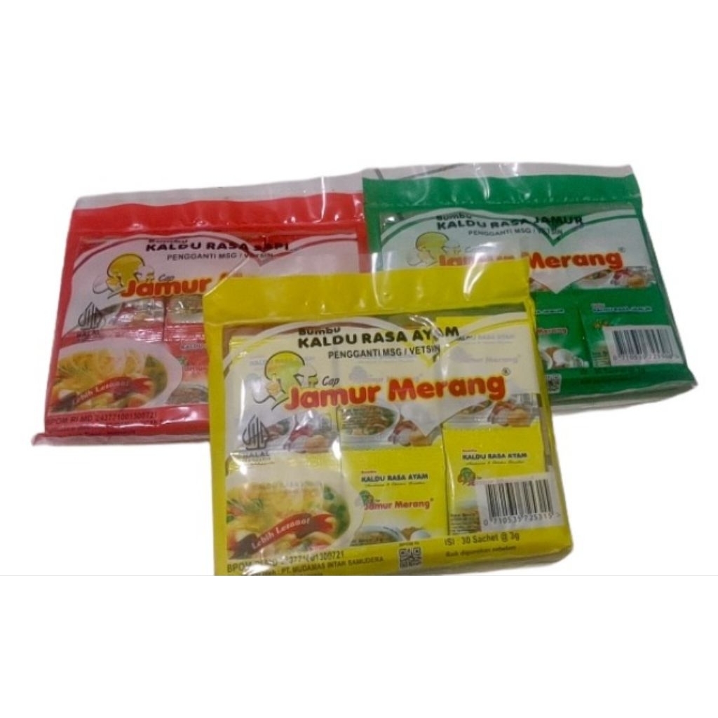 Kaldu Alami Jamur Merang Sachet Non MSG - Kaldu Alami Jamur Merang 1 Pack Isi 30 Sachet