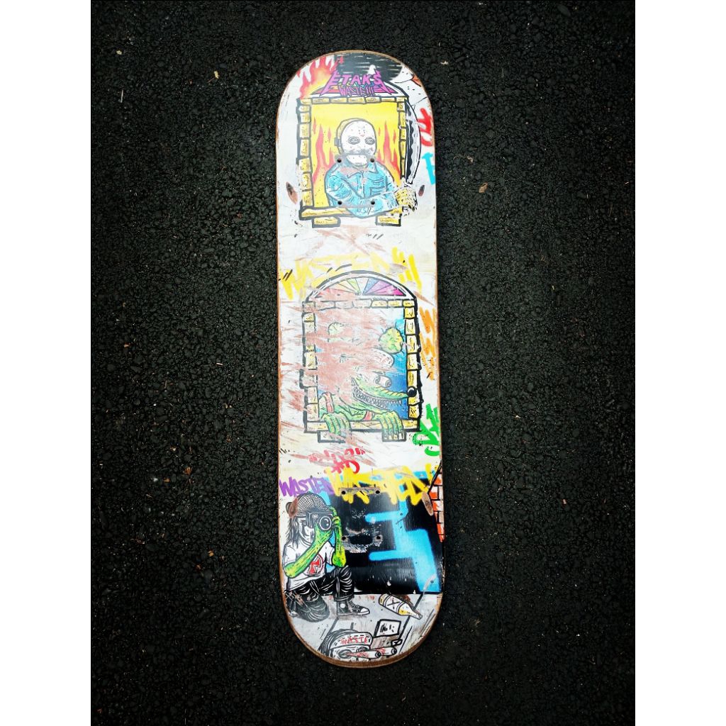 Deck skateboard etaks x gindring waste