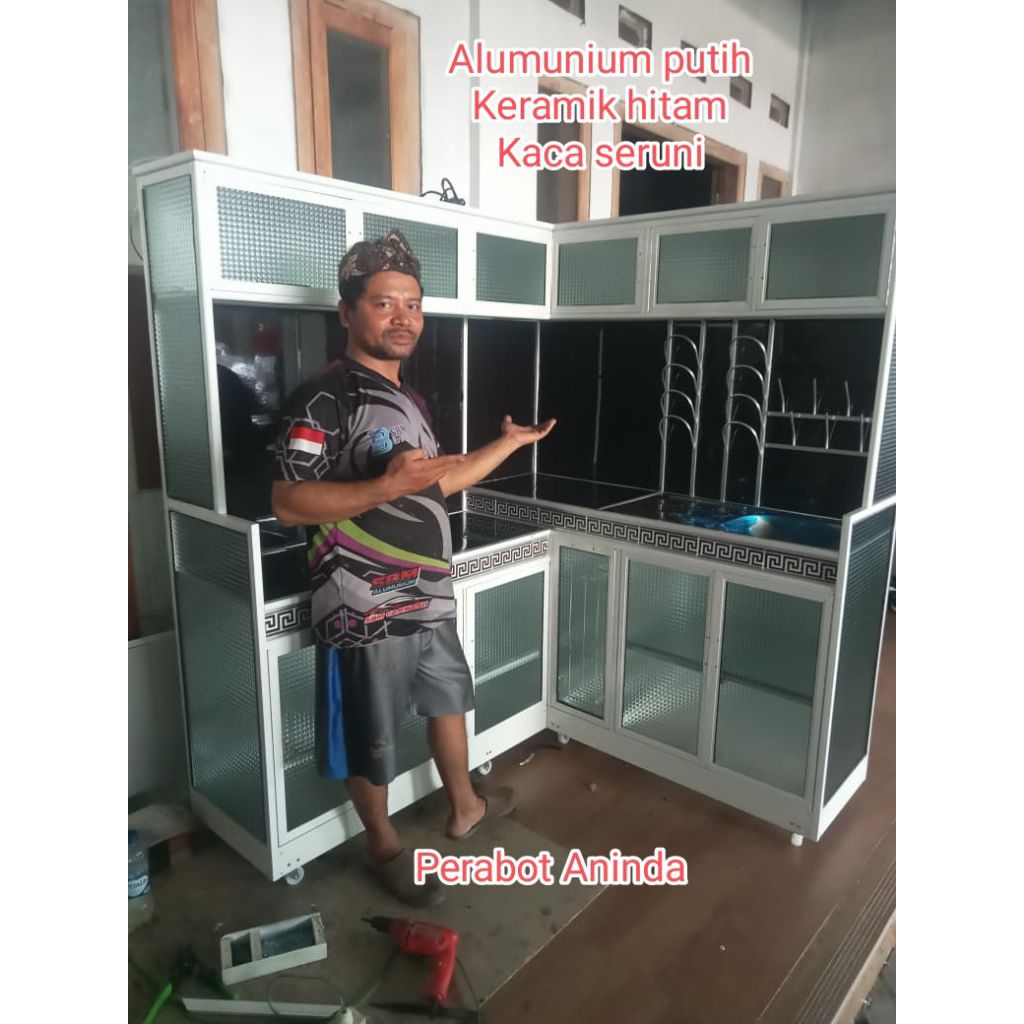 RAK KOMPOR & WASTAFEL SUDUT 250 / LETTER L (HANYA KOTA SEMARANG DAN SEKITARNYA)