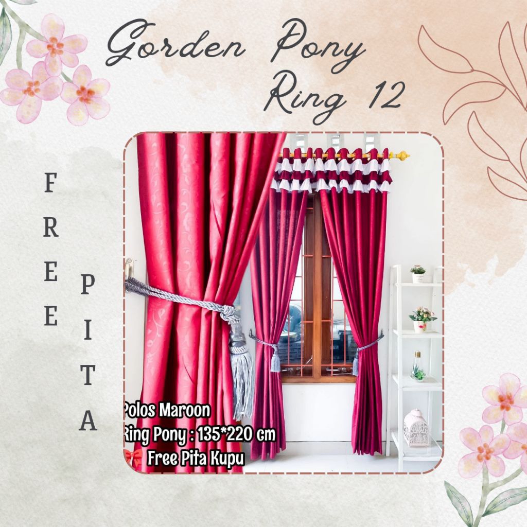 GORDEN PINTU JENDELA PONY  RUMBAI GORDEN POLOS EMBOS MOTIF TIMBUL
