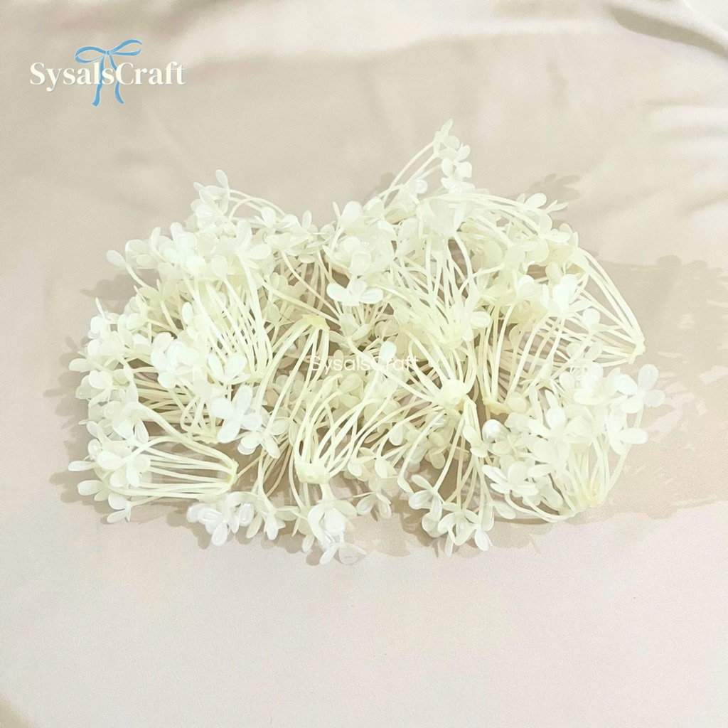 Ready Stock Filler Bunga Asoka Putih Artificial