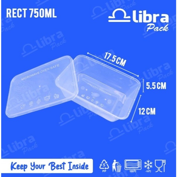 Thinwall Libra Rectangle 750 ml