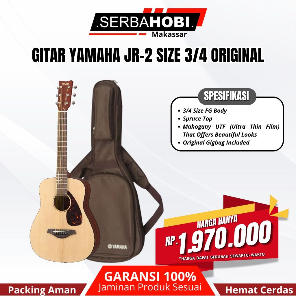 GITAR AKUSTIK YAMAHA JR-2 ORIGINAL / YAMAHA JR2 ORIGINAL HARGA MURAH