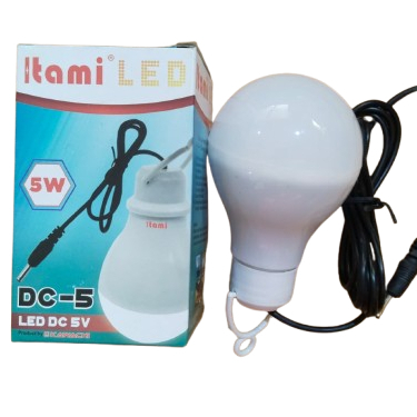 Lampu Senter Kepala LED DC(Aki) 5 Watt ITAMI/Lampu Aki Senter Kepala/Bohlam Aki